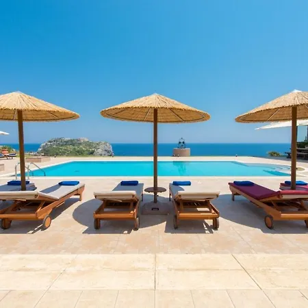Black Diamond Villa Pasithea In Rhodes Greece-3