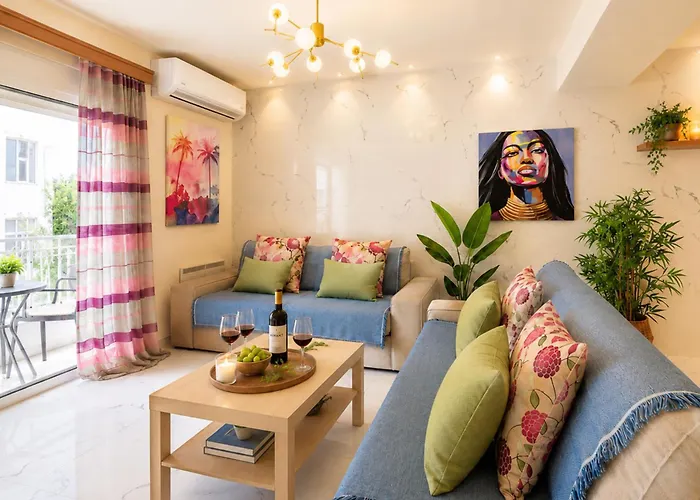 New Luxurious Apartment - 1 Minute From Elli Beach Rhodes City admite animales