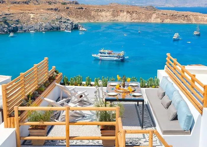 Lindos Shore Summer House With Jacuzzi And Sea View !!!